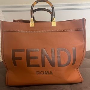 Fendi Sunshine Large Leather Bag